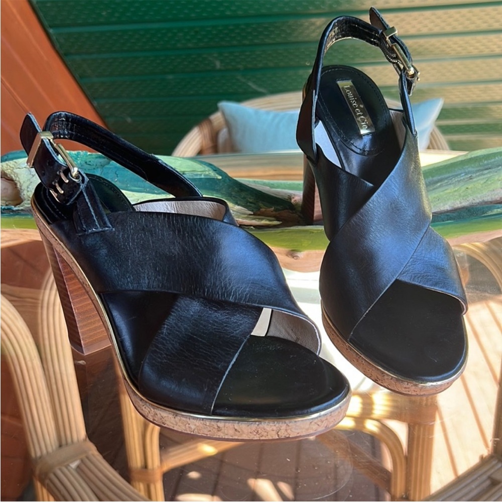 🔥Louise et Cie Leather Criss Cross Sandal 7.5